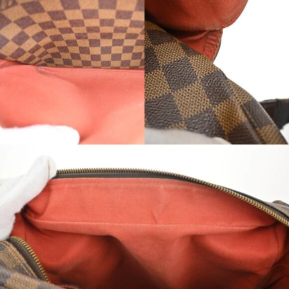 LOUIS VUITTON Naviglio Shoulder Bag Damier Ebene Leather Brown N45255 86EF009 - Picture 14 of 16